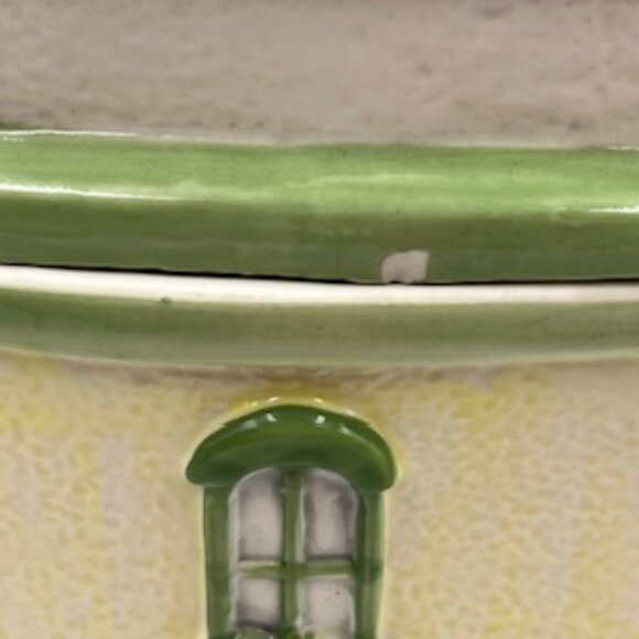 Vintage Post Office Victorian Style Ceramic Cookie Jar Hand painted - Picture 9 of 12